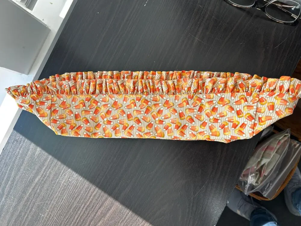 Longaberger BREAD Basket Liner Candy Corn Fabric Halloween
